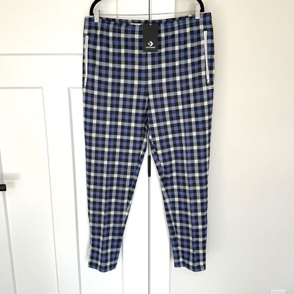 Todd Snyder Jack Purcell Blue Plaid Double Knit Jogger Pants XL NEW Converse - Picture 1 of 7